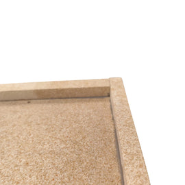 Ovenplaat met opstaande rand – cordieriet 415×415×15 mm